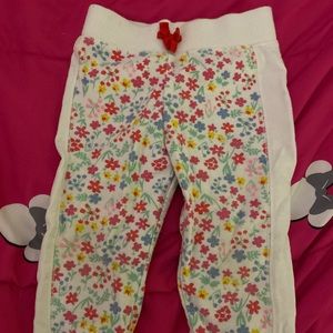 Flower pattern pants